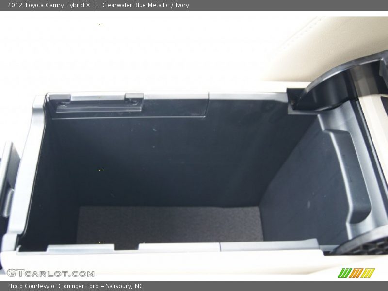 Clearwater Blue Metallic / Ivory 2012 Toyota Camry Hybrid XLE