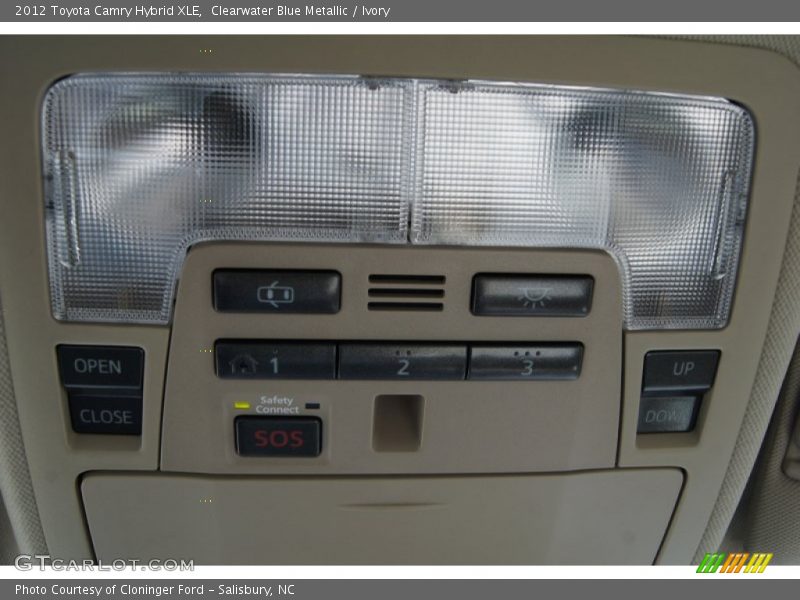 Clearwater Blue Metallic / Ivory 2012 Toyota Camry Hybrid XLE