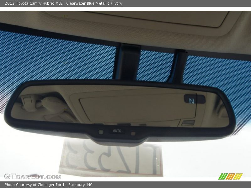 Clearwater Blue Metallic / Ivory 2012 Toyota Camry Hybrid XLE