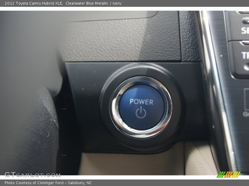 Clearwater Blue Metallic / Ivory 2012 Toyota Camry Hybrid XLE