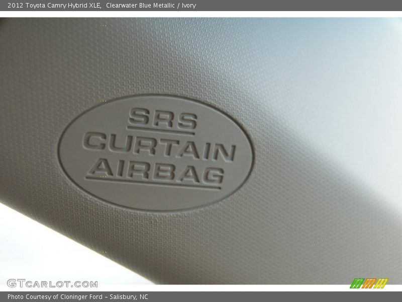Clearwater Blue Metallic / Ivory 2012 Toyota Camry Hybrid XLE