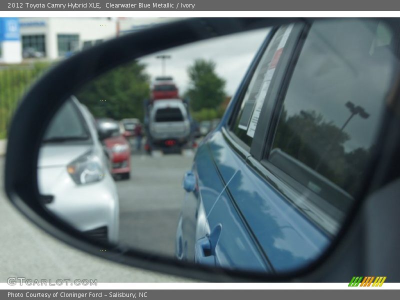Clearwater Blue Metallic / Ivory 2012 Toyota Camry Hybrid XLE