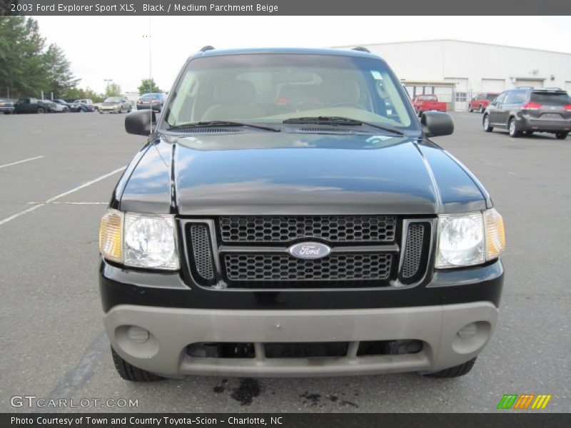 Black / Medium Parchment Beige 2003 Ford Explorer Sport XLS