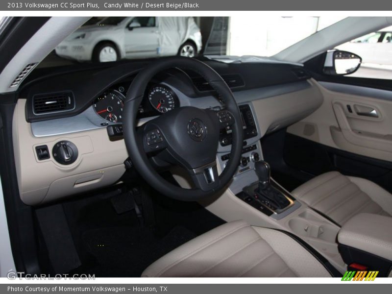 Candy White / Desert Beige/Black 2013 Volkswagen CC Sport Plus