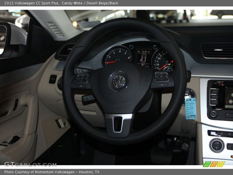 Candy White / Desert Beige/Black 2013 Volkswagen CC Sport Plus