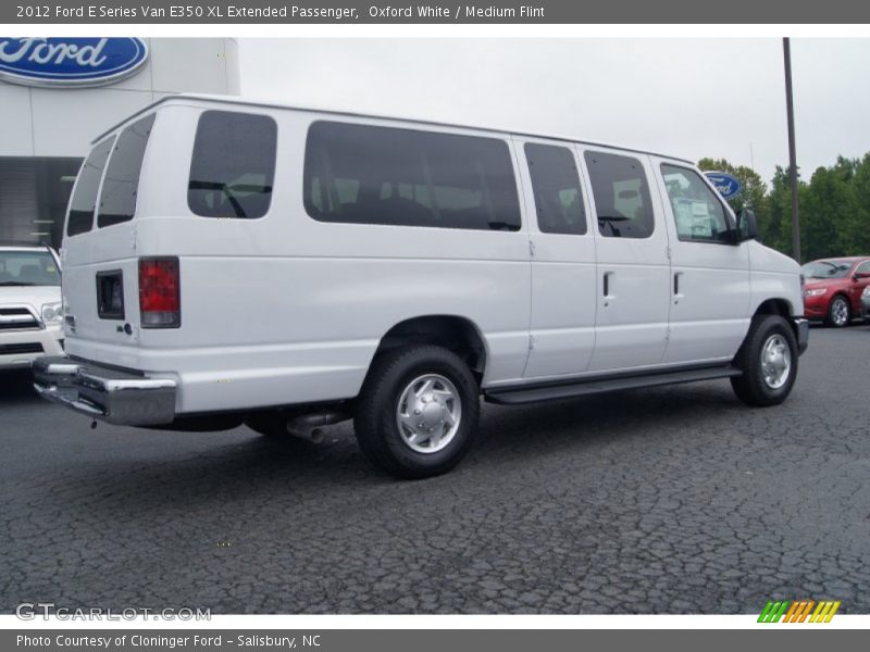 Oxford White / Medium Flint 2012 Ford E Series Van E350 XL Extended Passenger