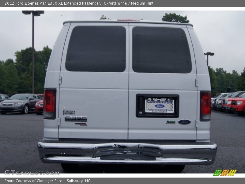 Oxford White / Medium Flint 2012 Ford E Series Van E350 XL Extended Passenger