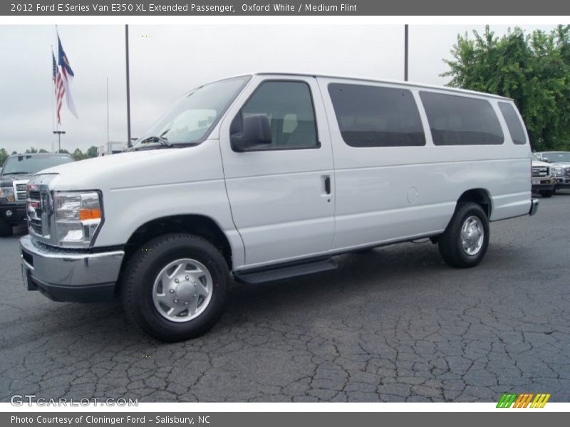 Front 3/4 View of 2012 E Series Van E350 XL Extended Passenger