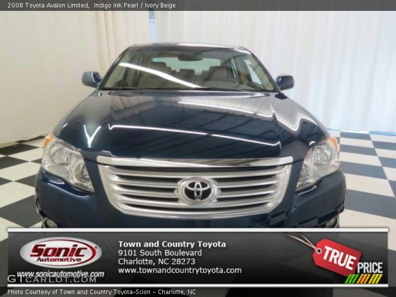 Indigo Ink Pearl / Ivory Beige 2008 Toyota Avalon Limited