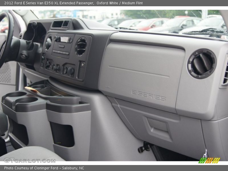 Oxford White / Medium Flint 2012 Ford E Series Van E350 XL Extended Passenger