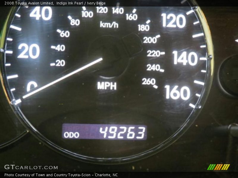 Indigo Ink Pearl / Ivory Beige 2008 Toyota Avalon Limited