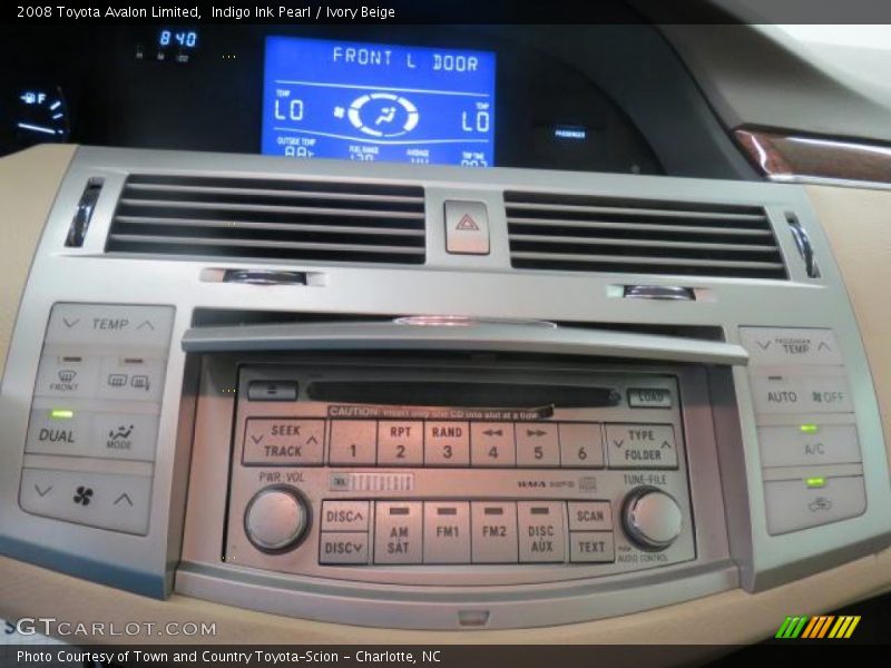 Indigo Ink Pearl / Ivory Beige 2008 Toyota Avalon Limited