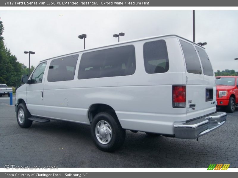 Oxford White / Medium Flint 2012 Ford E Series Van E350 XL Extended Passenger