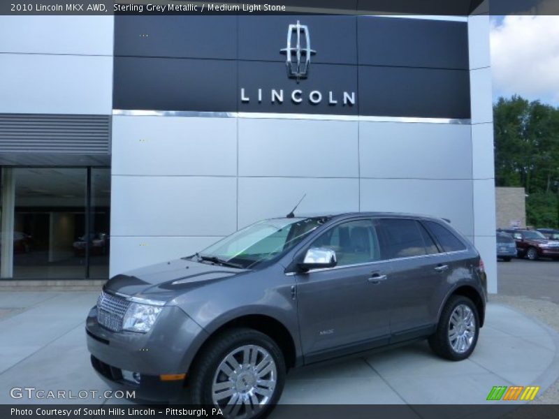 Sterling Grey Metallic / Medium Light Stone 2010 Lincoln MKX AWD