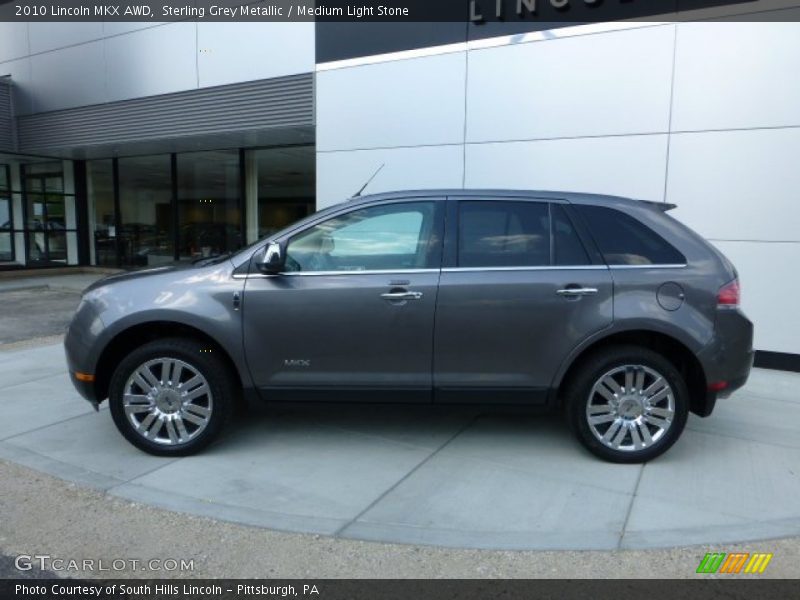 Sterling Grey Metallic / Medium Light Stone 2010 Lincoln MKX AWD