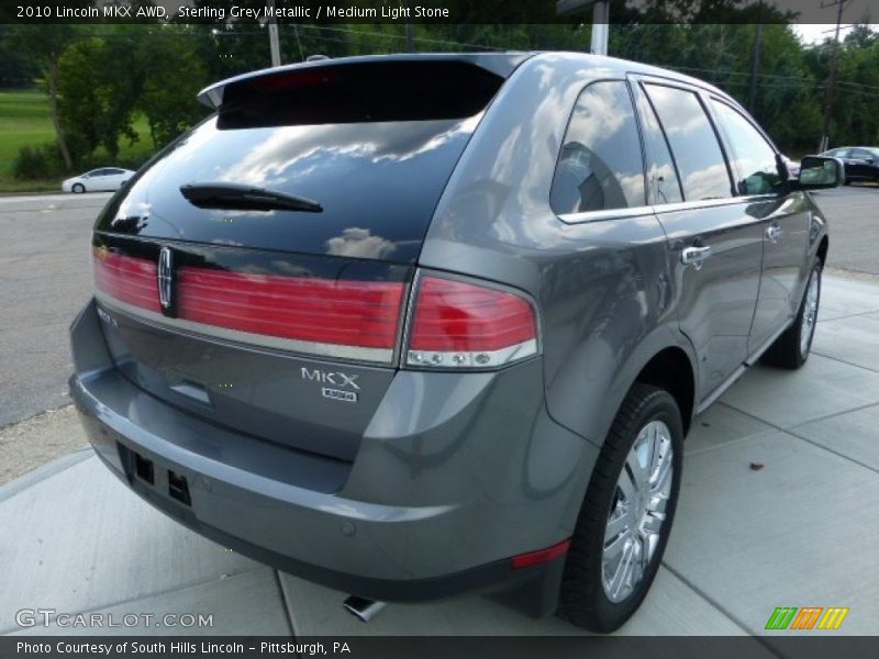 Sterling Grey Metallic / Medium Light Stone 2010 Lincoln MKX AWD