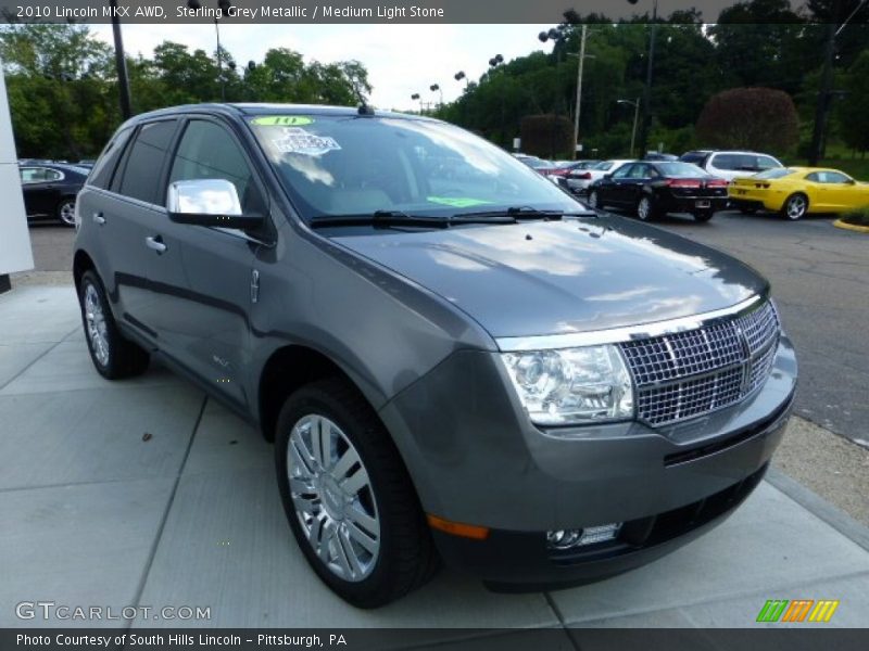 Sterling Grey Metallic / Medium Light Stone 2010 Lincoln MKX AWD