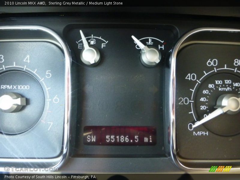 Sterling Grey Metallic / Medium Light Stone 2010 Lincoln MKX AWD