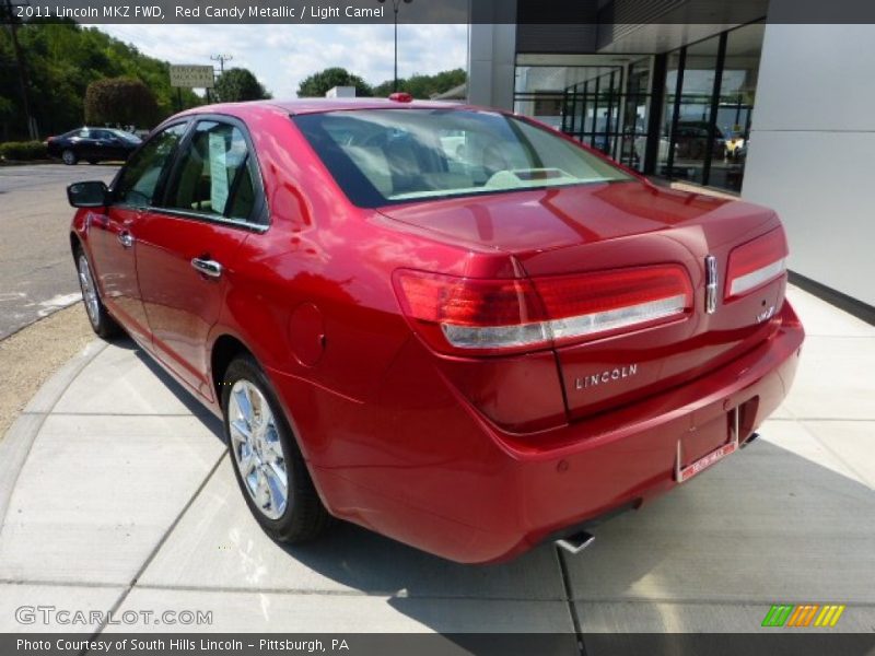Red Candy Metallic / Light Camel 2011 Lincoln MKZ FWD