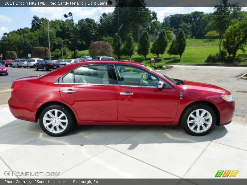 Red Candy Metallic / Light Camel 2011 Lincoln MKZ FWD