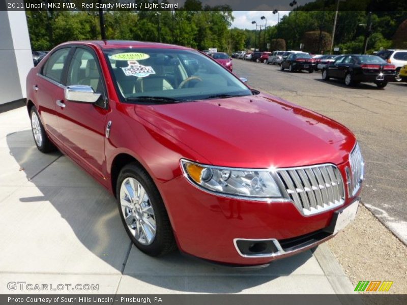 Red Candy Metallic / Light Camel 2011 Lincoln MKZ FWD