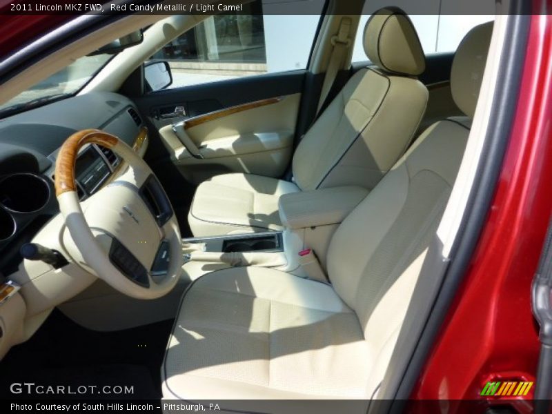 Red Candy Metallic / Light Camel 2011 Lincoln MKZ FWD