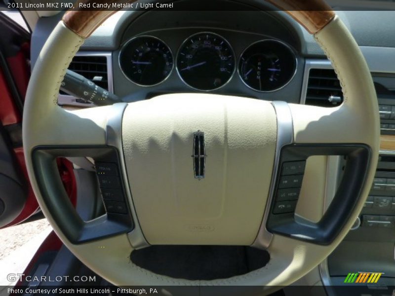 Red Candy Metallic / Light Camel 2011 Lincoln MKZ FWD