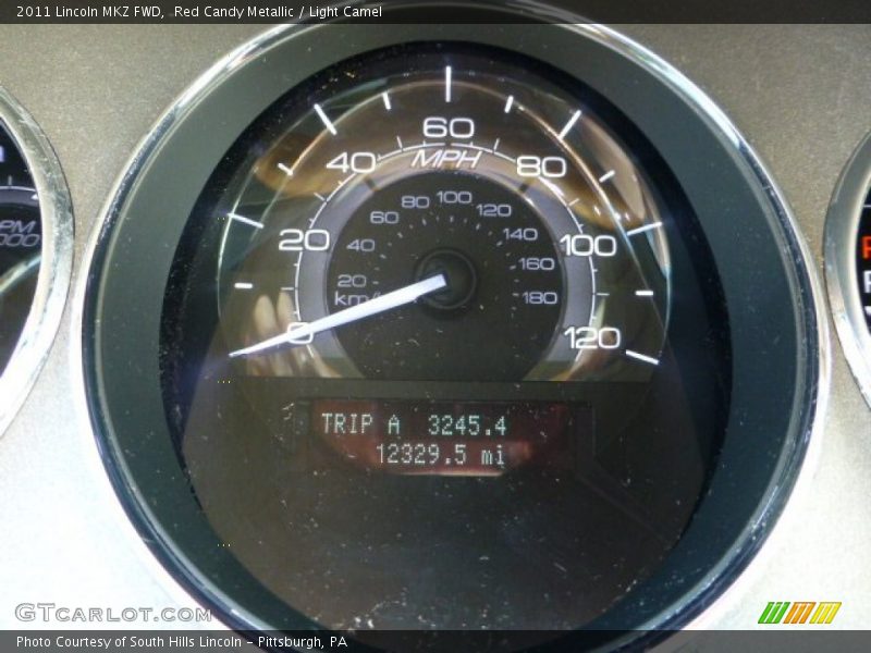 Red Candy Metallic / Light Camel 2011 Lincoln MKZ FWD