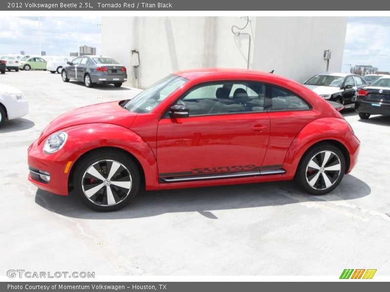 Tornado Red / Titan Black 2012 Volkswagen Beetle 2.5L