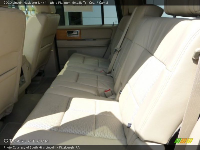 White Platinum Metallic Tri-Coat / Camel 2010 Lincoln Navigator L 4x4