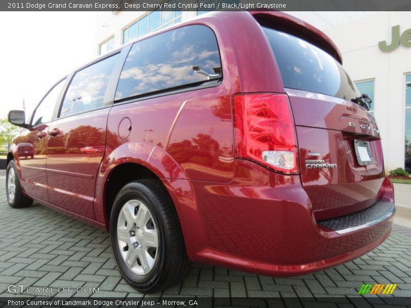 Deep Cherry Red Crystal Pearl / Black/Light Graystone 2011 Dodge Grand Caravan Express