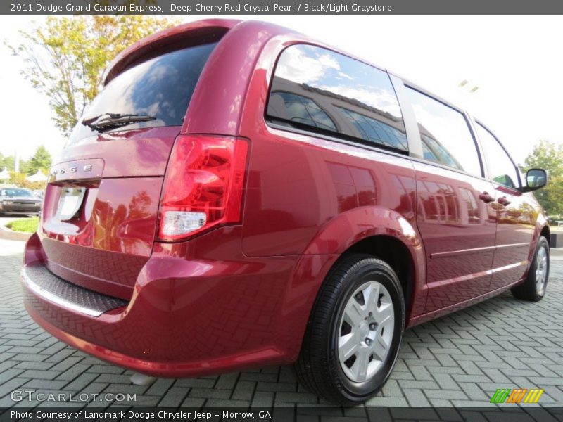 Deep Cherry Red Crystal Pearl / Black/Light Graystone 2011 Dodge Grand Caravan Express