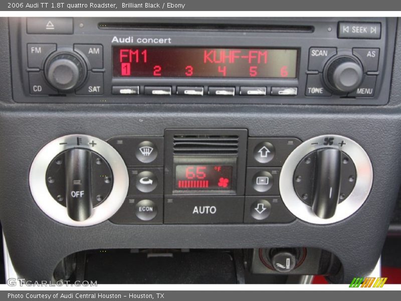 Controls of 2006 TT 1.8T quattro Roadster