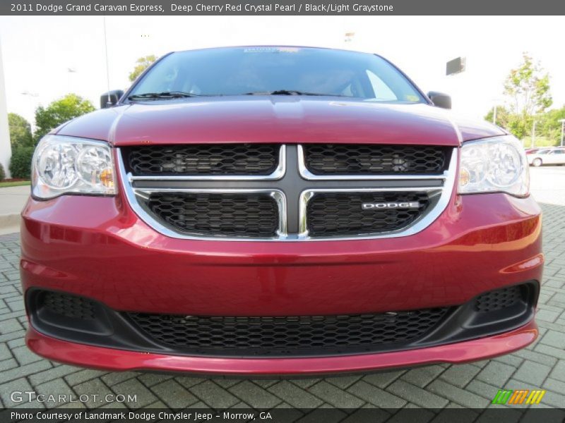 Deep Cherry Red Crystal Pearl / Black/Light Graystone 2011 Dodge Grand Caravan Express