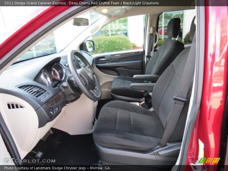 Deep Cherry Red Crystal Pearl / Black/Light Graystone 2011 Dodge Grand Caravan Express