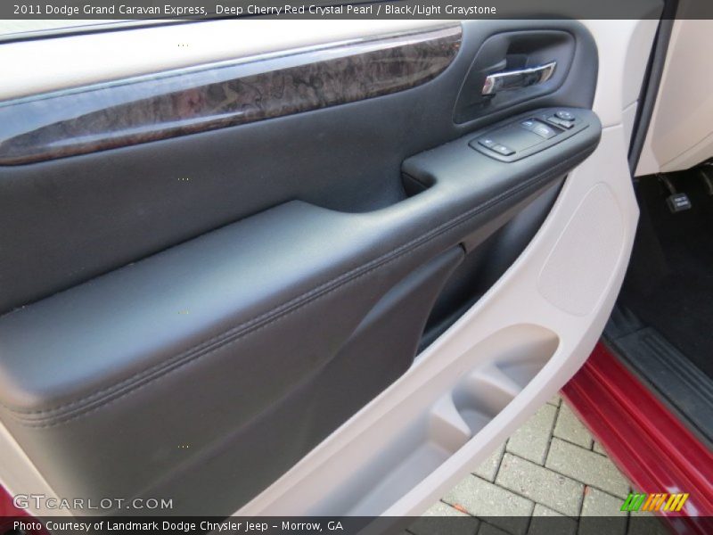 Deep Cherry Red Crystal Pearl / Black/Light Graystone 2011 Dodge Grand Caravan Express