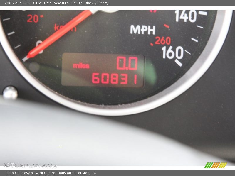 Brilliant Black / Ebony 2006 Audi TT 1.8T quattro Roadster