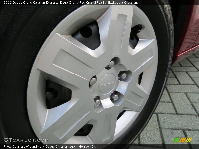 Deep Cherry Red Crystal Pearl / Black/Light Graystone 2011 Dodge Grand Caravan Express