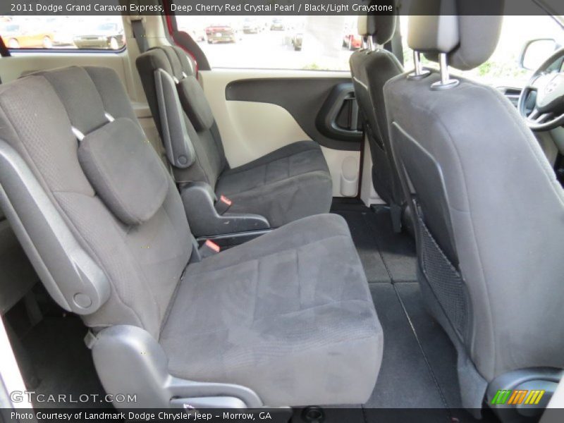Deep Cherry Red Crystal Pearl / Black/Light Graystone 2011 Dodge Grand Caravan Express