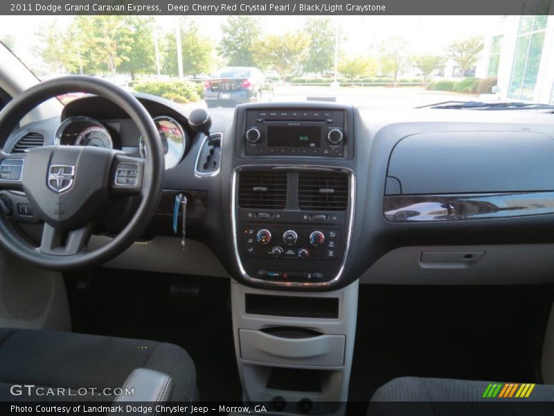 Deep Cherry Red Crystal Pearl / Black/Light Graystone 2011 Dodge Grand Caravan Express