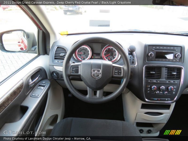 Deep Cherry Red Crystal Pearl / Black/Light Graystone 2011 Dodge Grand Caravan Express