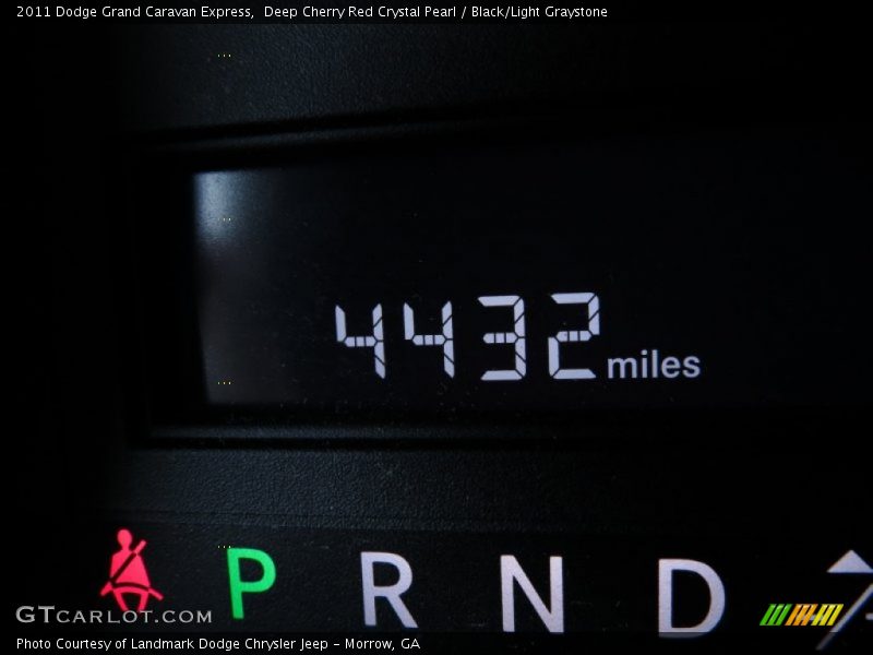 Deep Cherry Red Crystal Pearl / Black/Light Graystone 2011 Dodge Grand Caravan Express