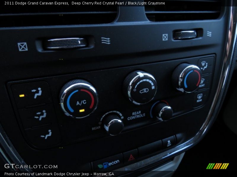 Deep Cherry Red Crystal Pearl / Black/Light Graystone 2011 Dodge Grand Caravan Express