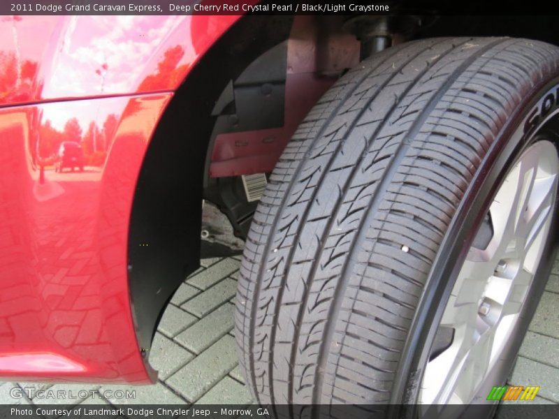 Deep Cherry Red Crystal Pearl / Black/Light Graystone 2011 Dodge Grand Caravan Express