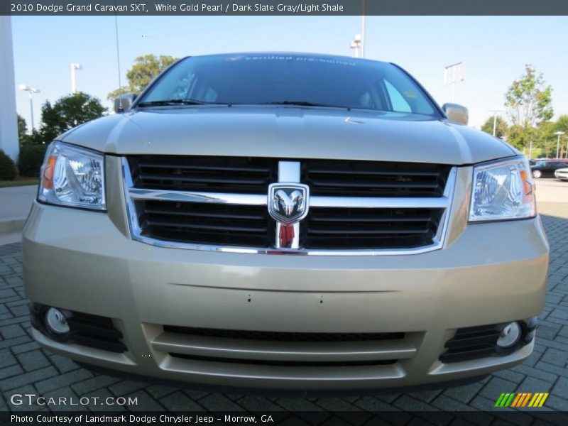 White Gold Pearl / Dark Slate Gray/Light Shale 2010 Dodge Grand Caravan SXT