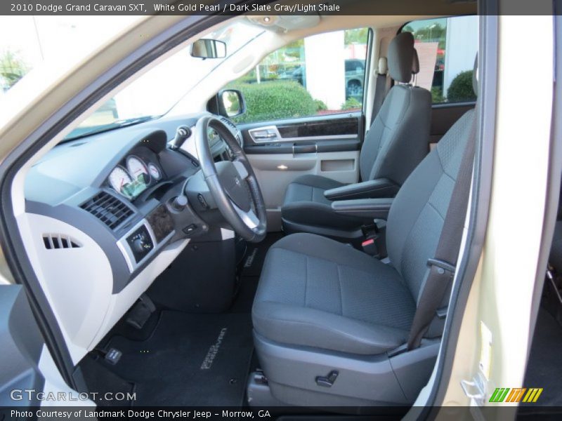 White Gold Pearl / Dark Slate Gray/Light Shale 2010 Dodge Grand Caravan SXT
