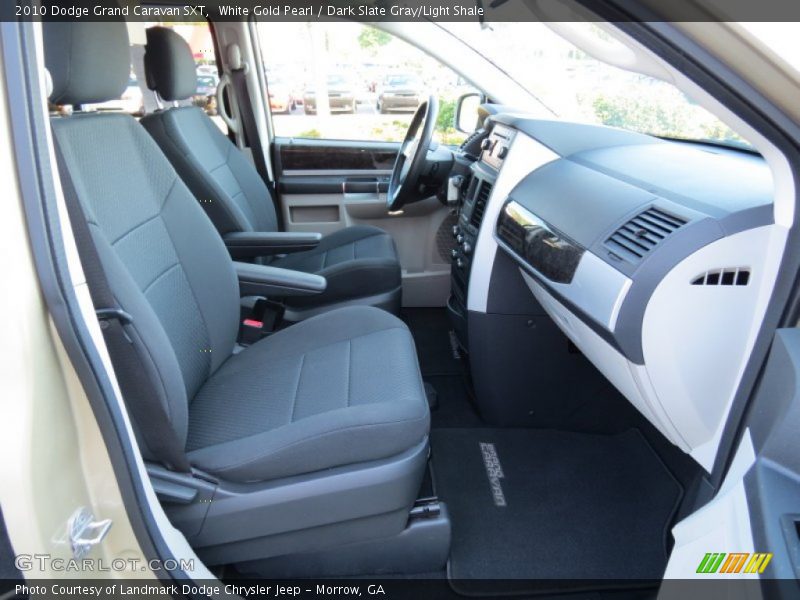 White Gold Pearl / Dark Slate Gray/Light Shale 2010 Dodge Grand Caravan SXT