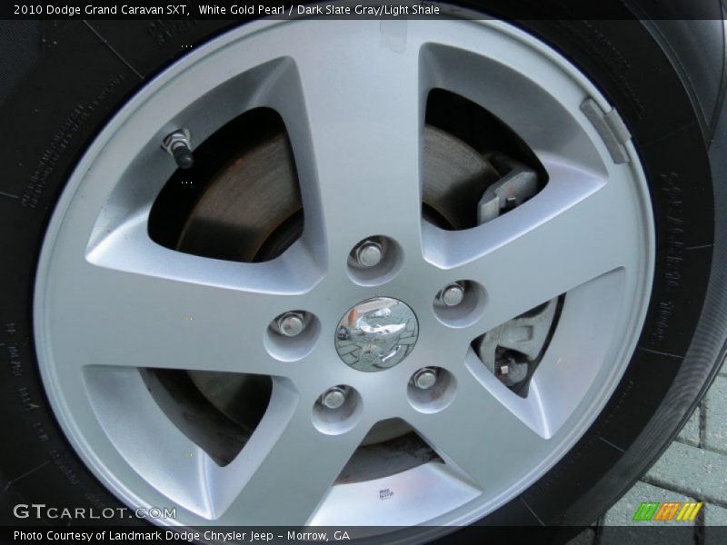 White Gold Pearl / Dark Slate Gray/Light Shale 2010 Dodge Grand Caravan SXT