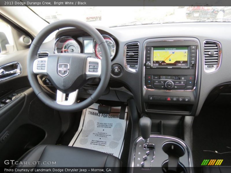 Bright White / Black 2013 Dodge Durango Crew