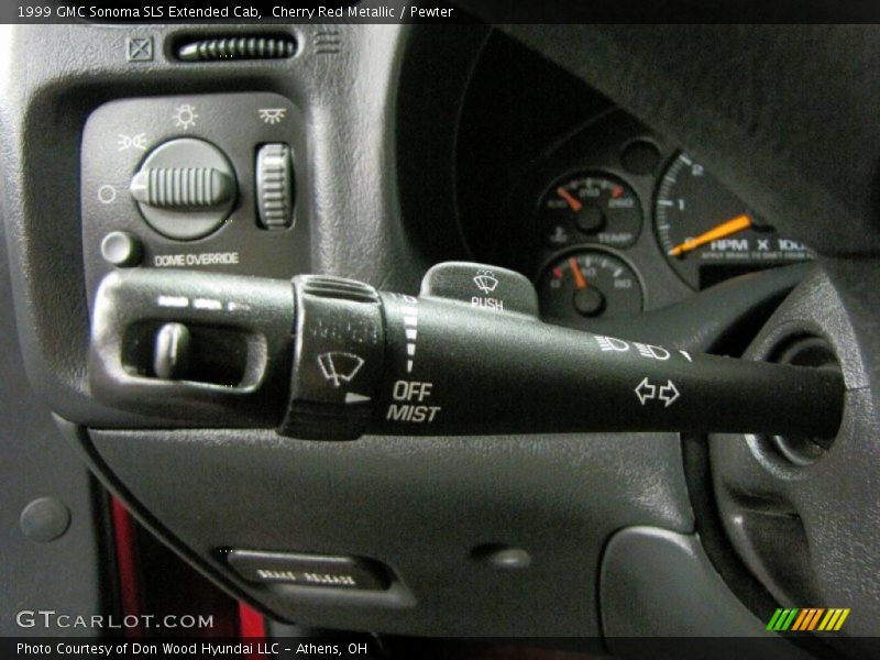 Cherry Red Metallic / Pewter 1999 GMC Sonoma SLS Extended Cab